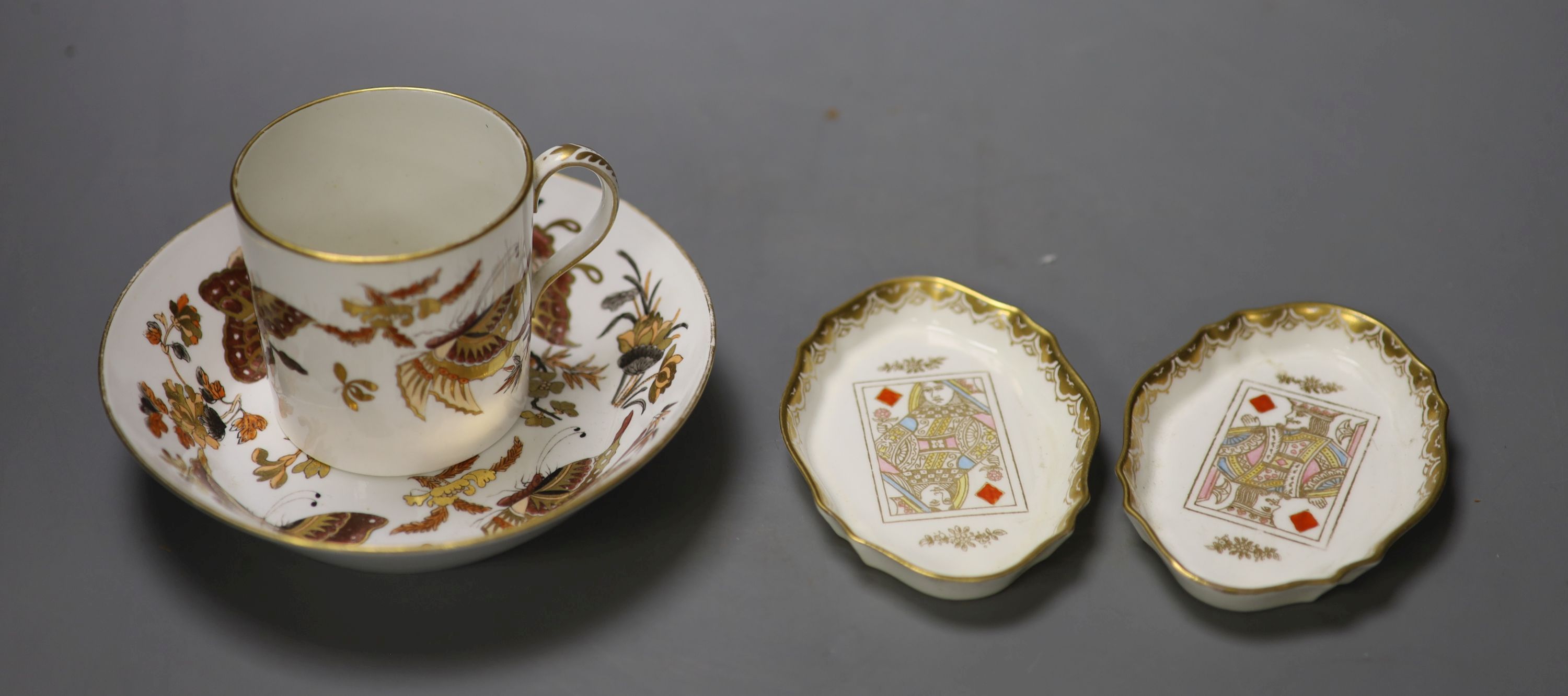 A 19th century Wedgwood coffee can and saucer